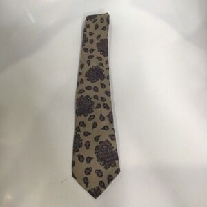 Nantucket traders‎ tan paisley tie men's one size vintage dressy retro